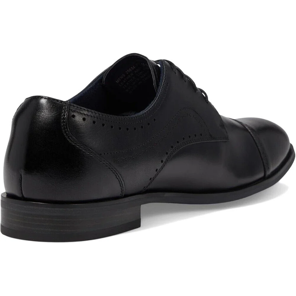 Stacy Adams Bryant 25634-001 Oxford Men's US 8 Black Cap Toe Dress Shoes HAWK683